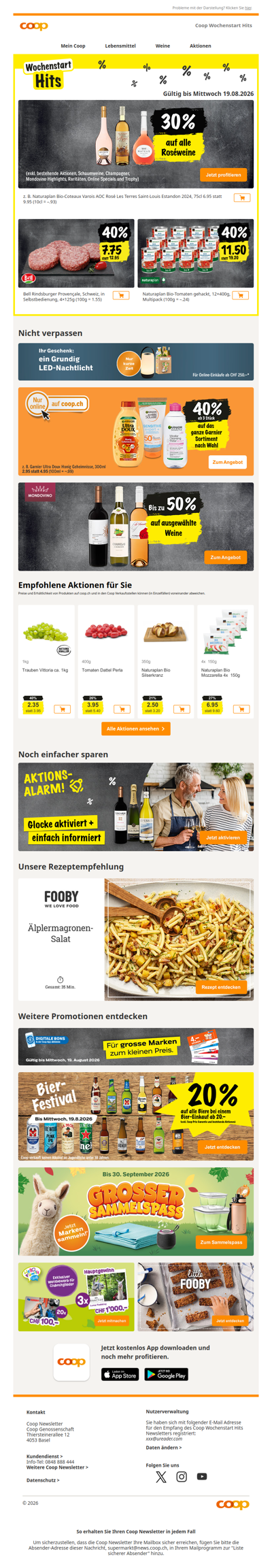 30% auf alle Roséweine 🍷 – nur bis Mittwoch
