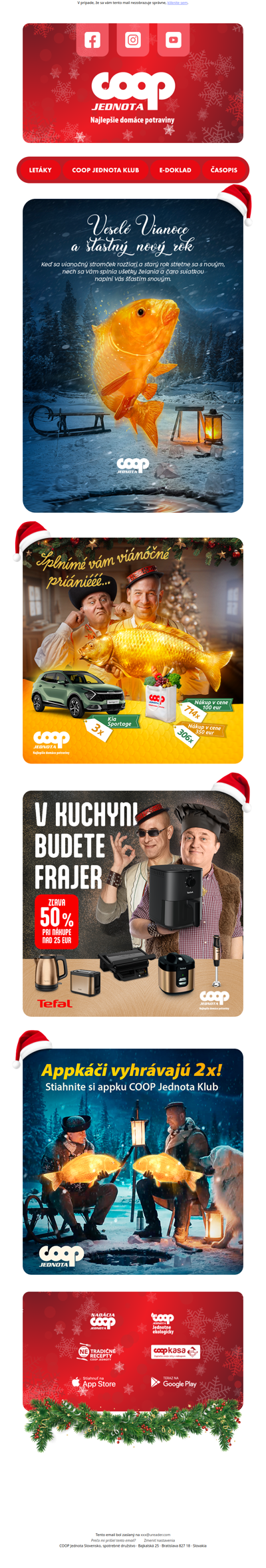 🎄💥Zázračné Vianoce s COOP Jednotou: výhry, zľavy, prekvapenia!🎁💥