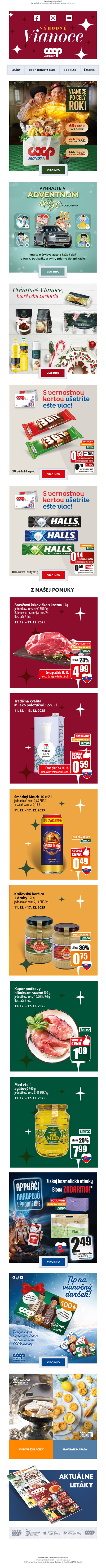 🎄Vyhrajte vianočné nákupy!🎁