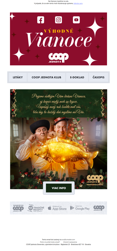 🎄Na Vianoce myslíme na vás ❤️