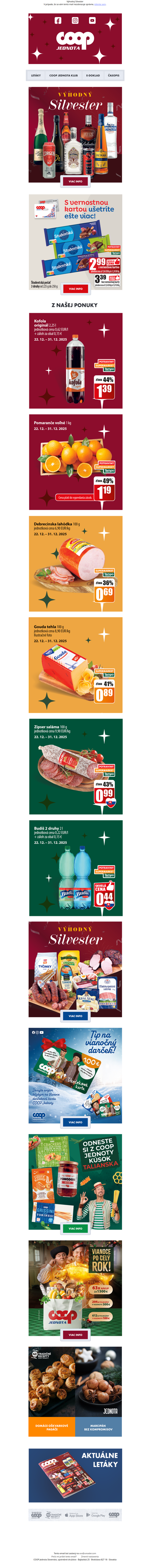 🫒🥓🍗Výhodný Silvester 🍾🥂🍹