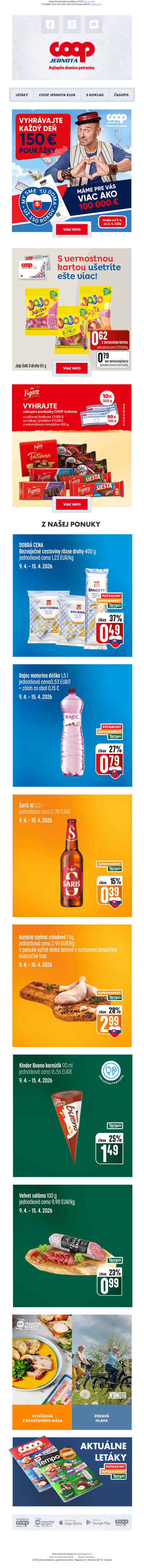 👍 Každý deň vyhrajte poukážky za 150 €!💶💶💶