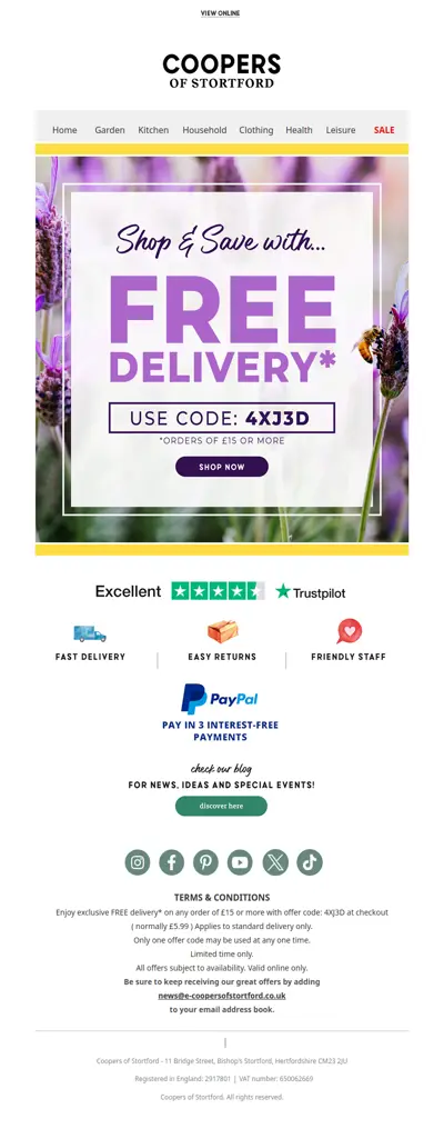 Have You Discovered Your FREE Delivery Yet?