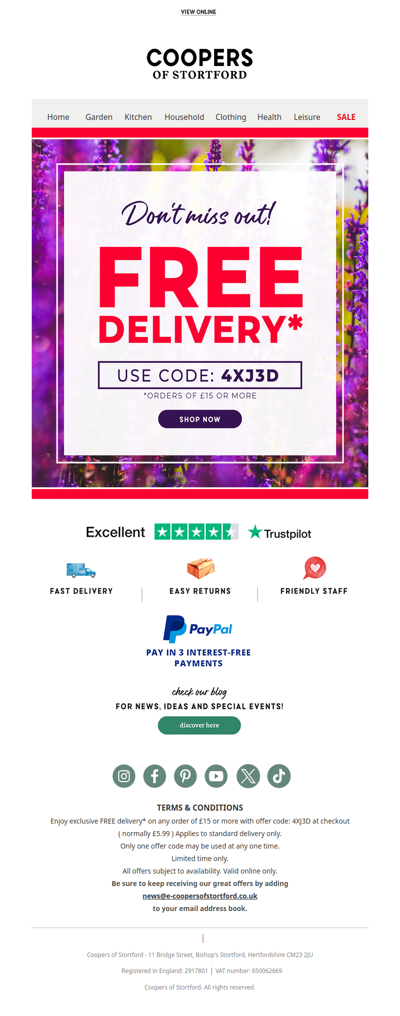 Limited Time: Enjoy Free Delivery on Us!