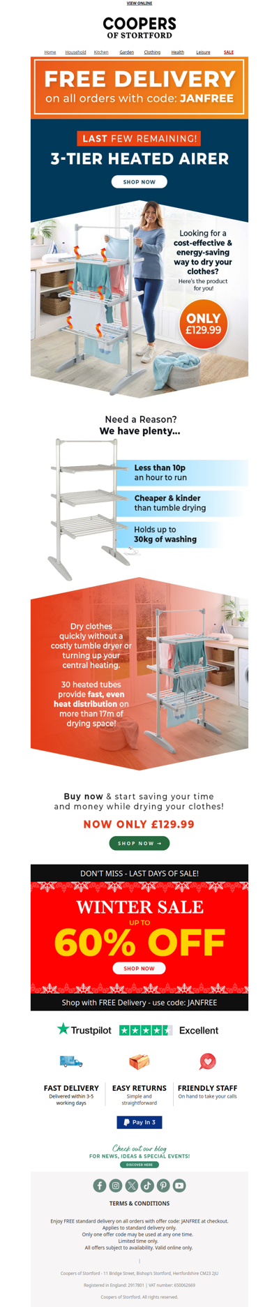 ⚡ Your Laundry Hero: 3-Tier Heated Airer for Faster Drying