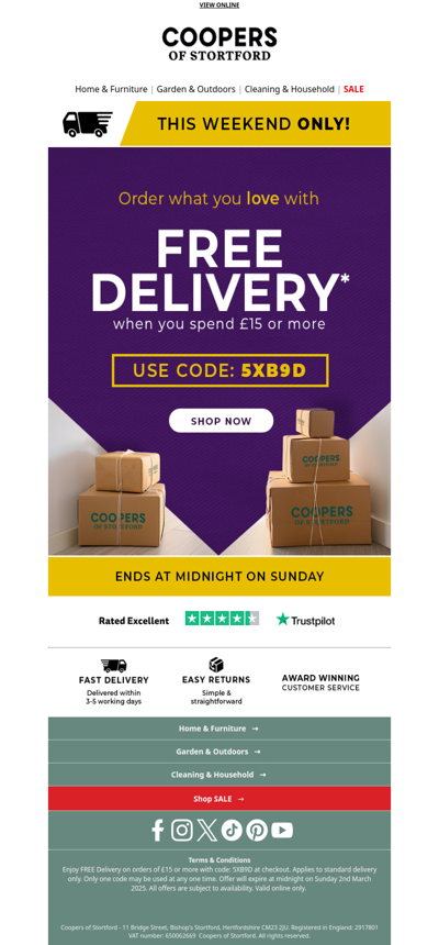 📦 Shop Your Favourites – FREE Delivery Today!