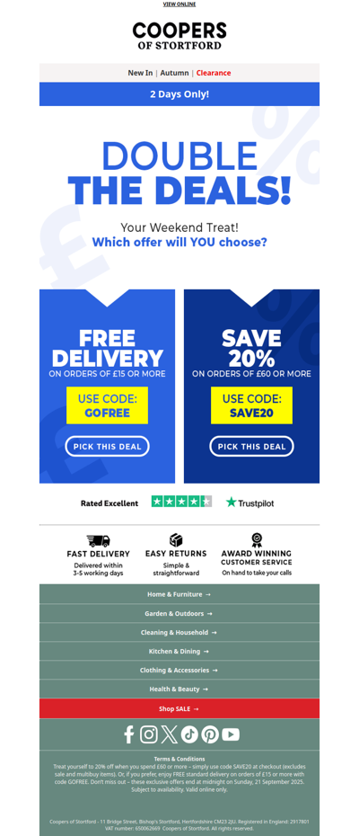 ✨ Just for You  -20% Off or Free Delivery Awaits!