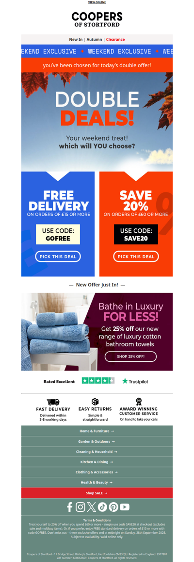 💌    We’ve Saved You 2 Special Discounts