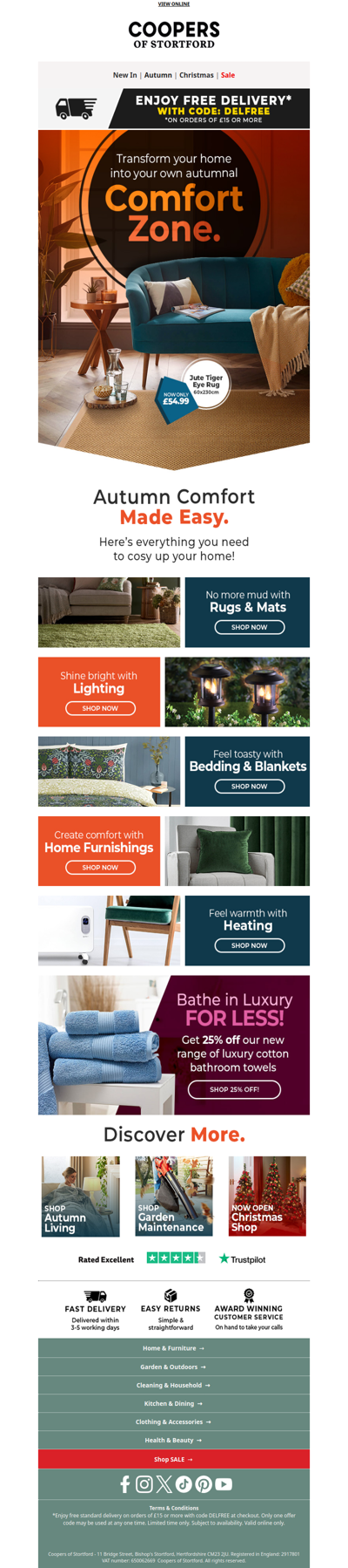 Why wait? Bring comfort home today – FREE delivery!