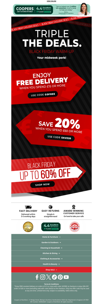 ➔ A Little Midweek Perk—Your Choice of 3!