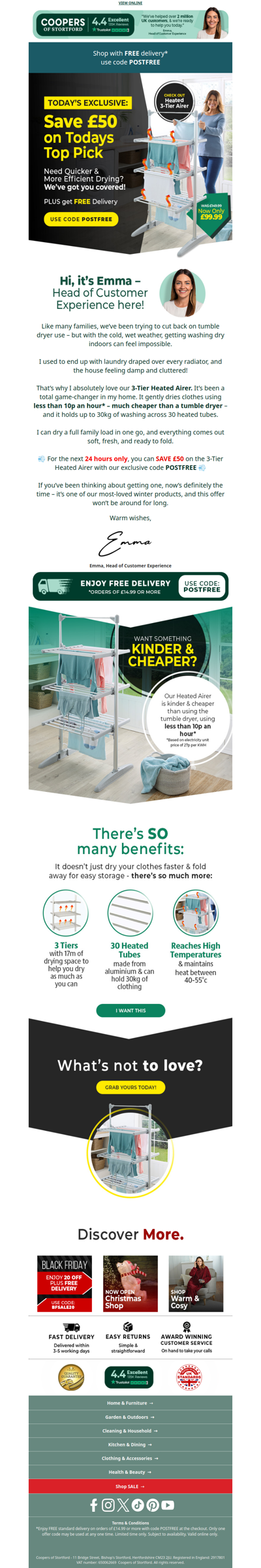 24 Hours Only – £50 OFF 💨 My Secret to Dry Laundry (Without the Tumble Dryer!)