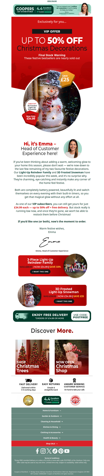 🎄 Almost Gone! My Favourite Christmas Decorations – 50% Off