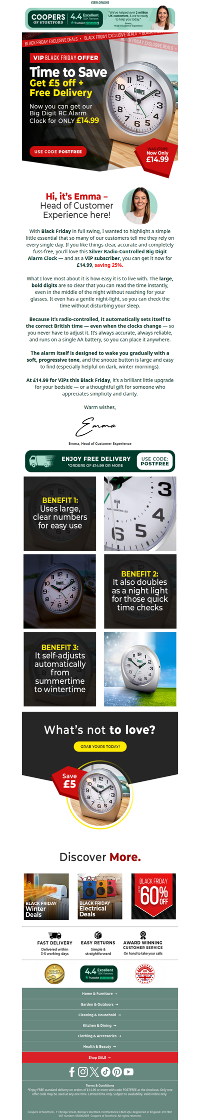 ⏰ Wake Up Happier – Exclusive 25% Off & Free Delivery