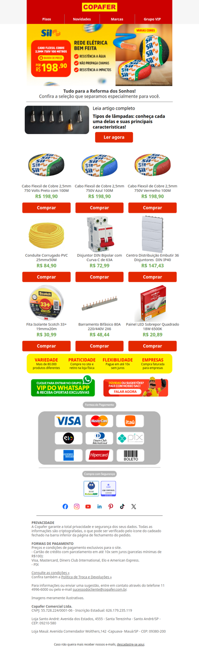 Dor de cabeça na rede elétrica?