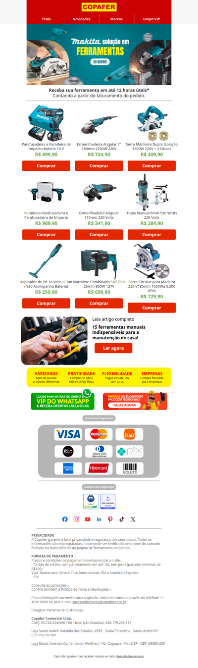 Qual sua Makita dos sonhos? 😱