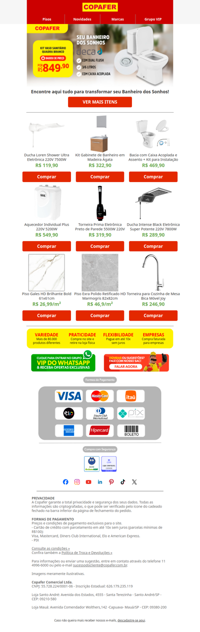 Já quis ter um banheiro de revista?