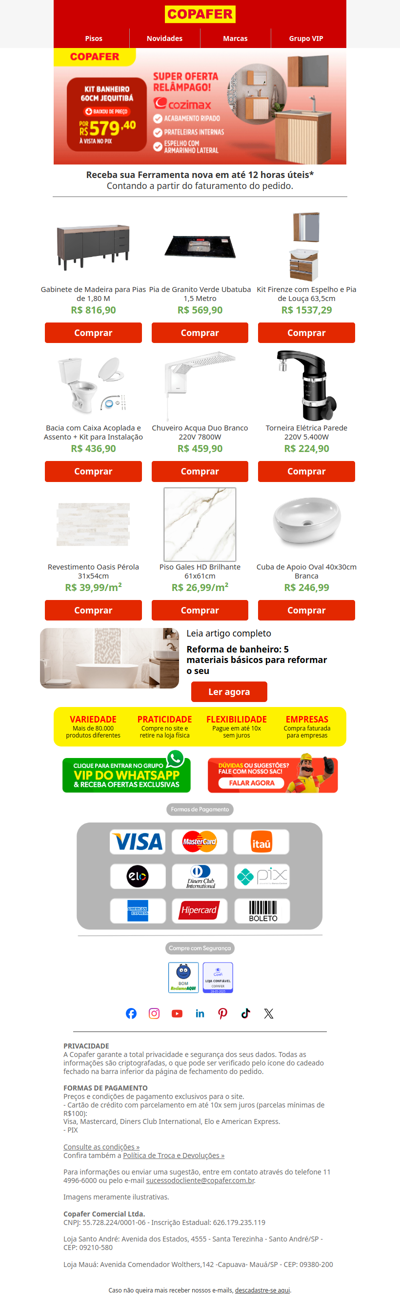 Pronto para a reforma dos sonhos?