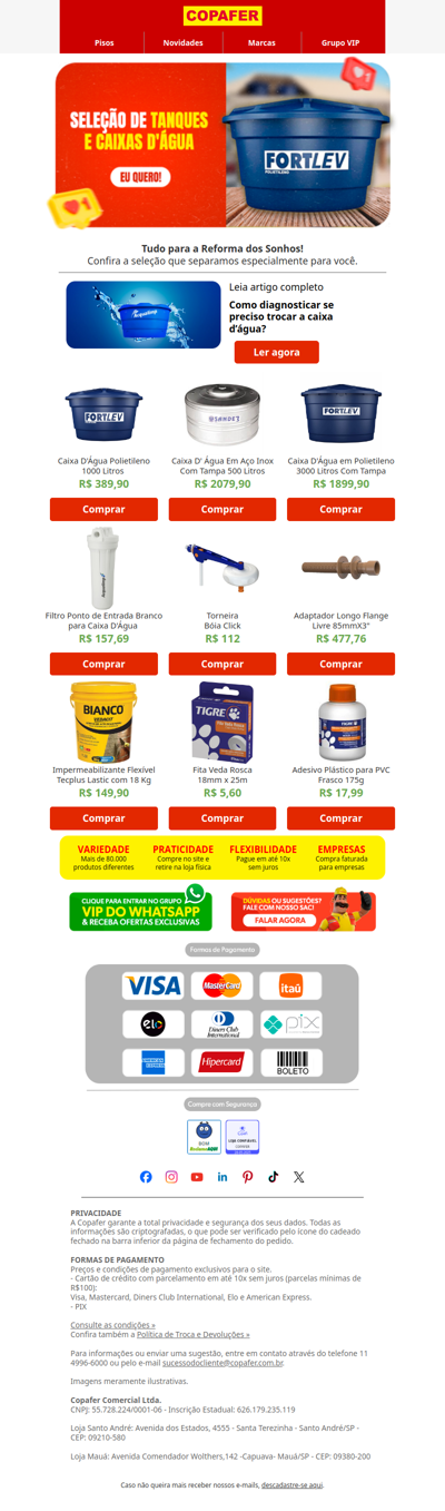 E se faltar água, você está preparado?