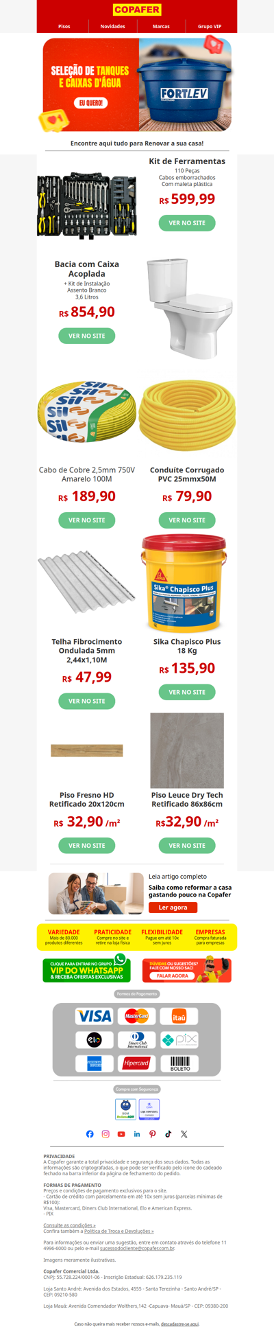 Falta algo na sua obra?