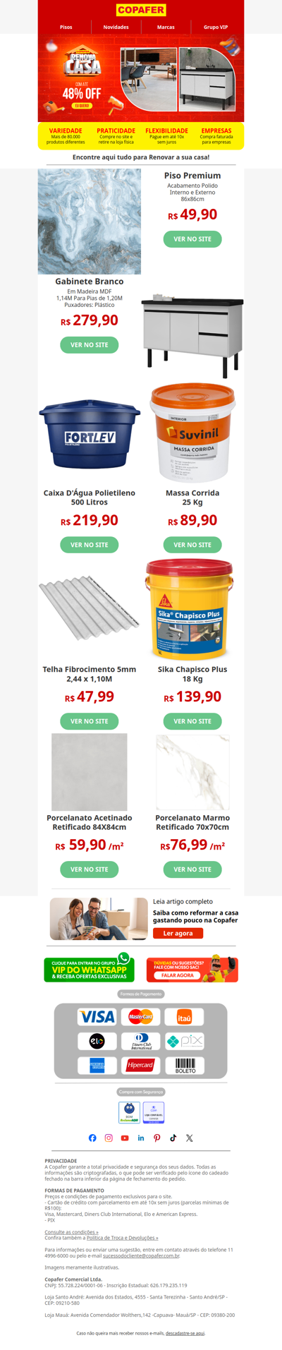 Vai deixar a casa sem renovar?