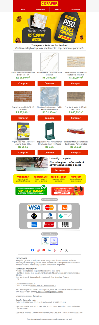 Seu piso está pronto pra impressionar?