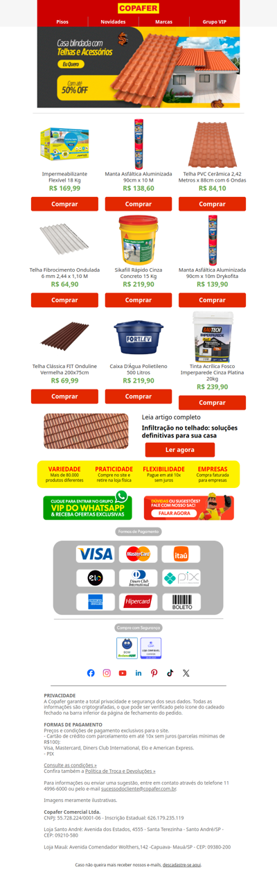 Vazamentos e goteiras te preocupam?