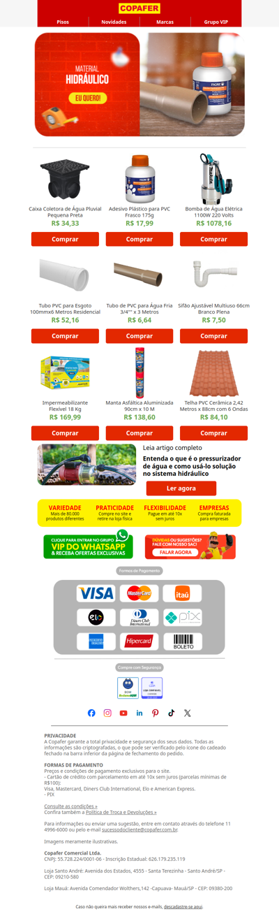 Problemas no encanamento?