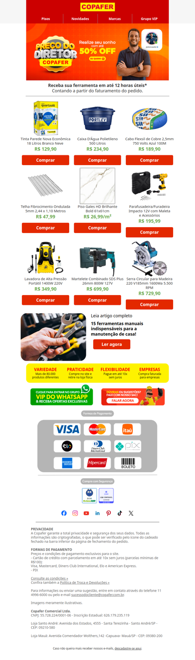 Já viu o preço que o diretor liberou? 😱