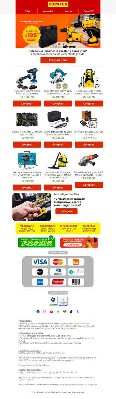 Vai perder o preço do diretor nas ferramentas? 😱