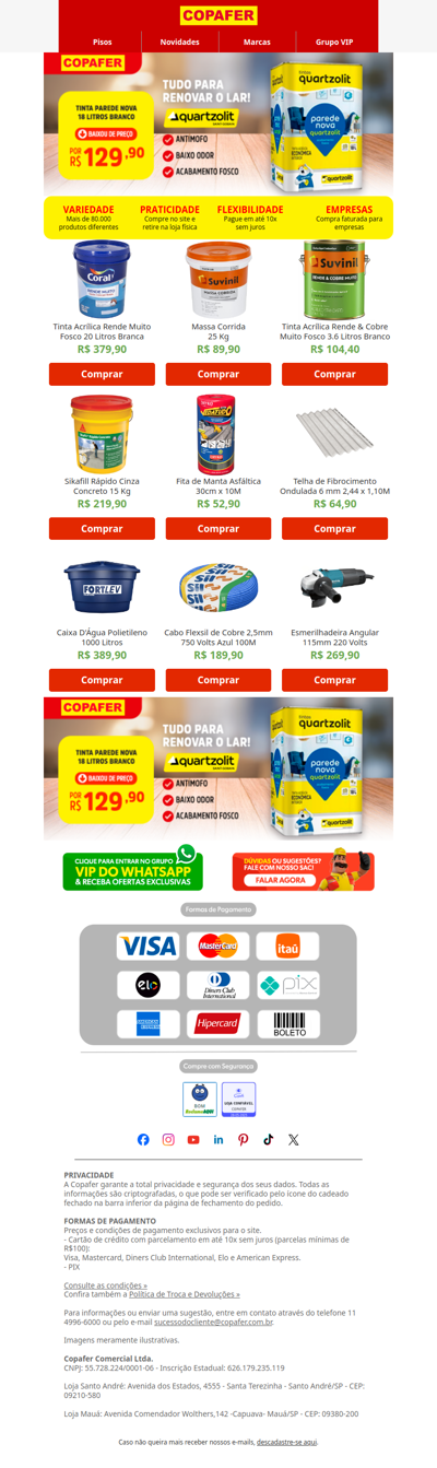 Tá esperando o preço certo pra reformar?