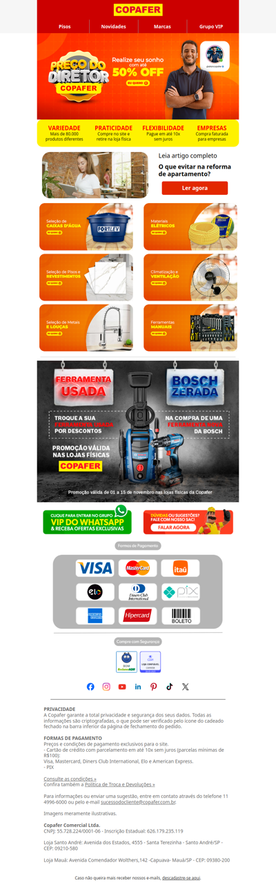 Quer facilitar sua próxima reforma?