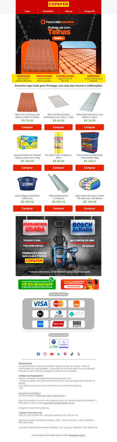 Sua casa está protegida da chuva?