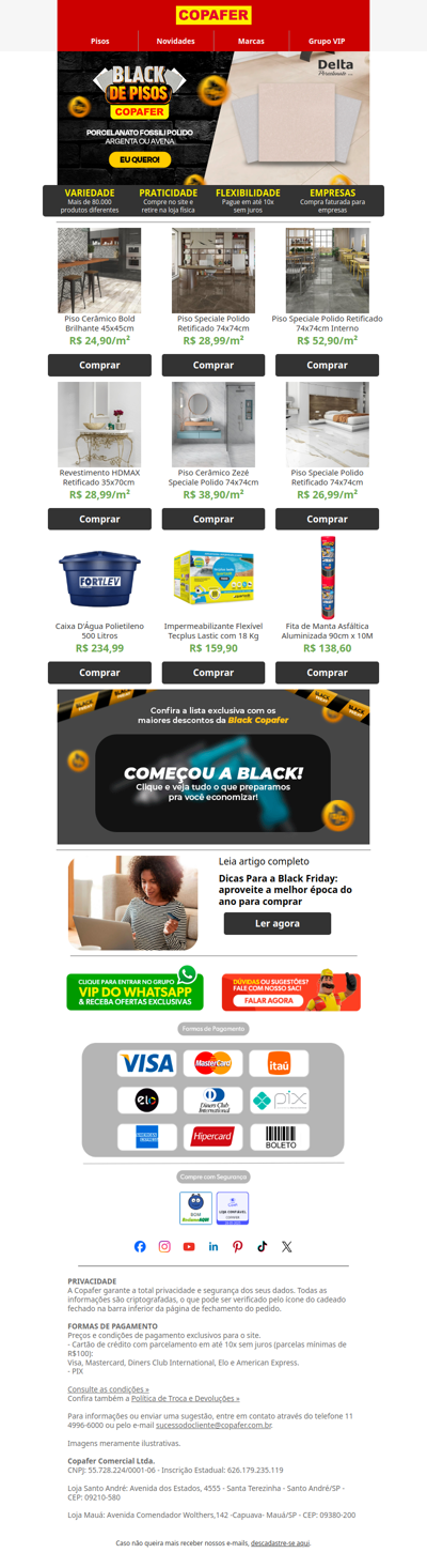 Quem pediu Porcelanato com desconto?