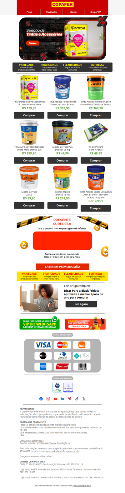 Já escolheu sua Tinta ideal?