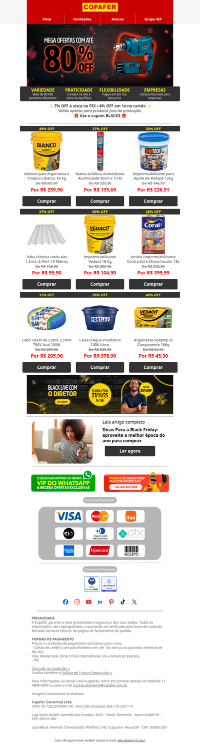 Você vai deixar até 80% OFF passar?