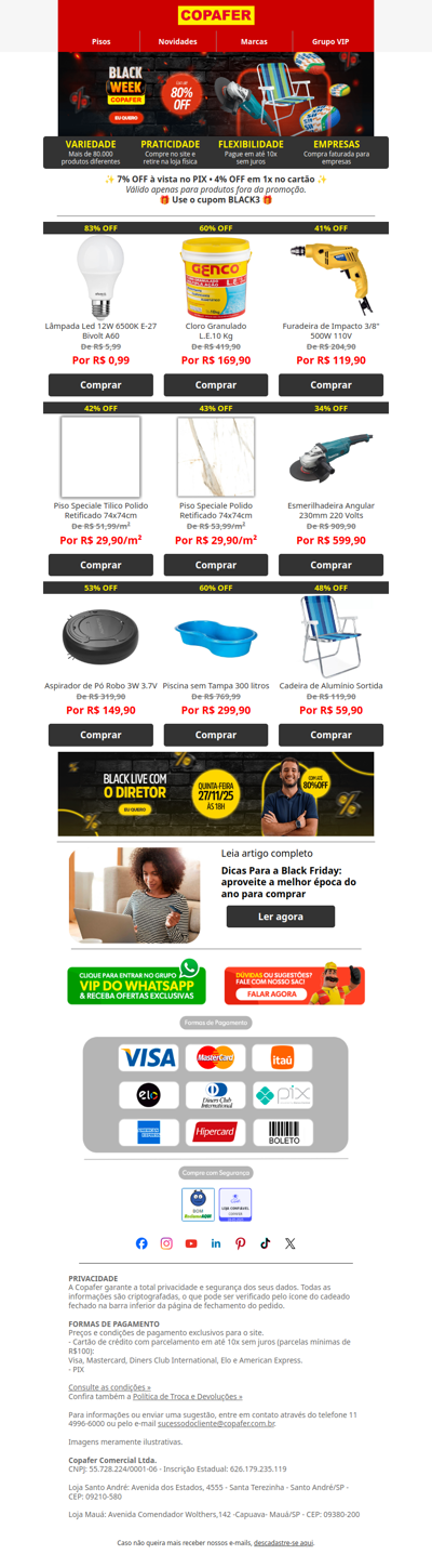 Vai perder até 80% OFF só hoje?