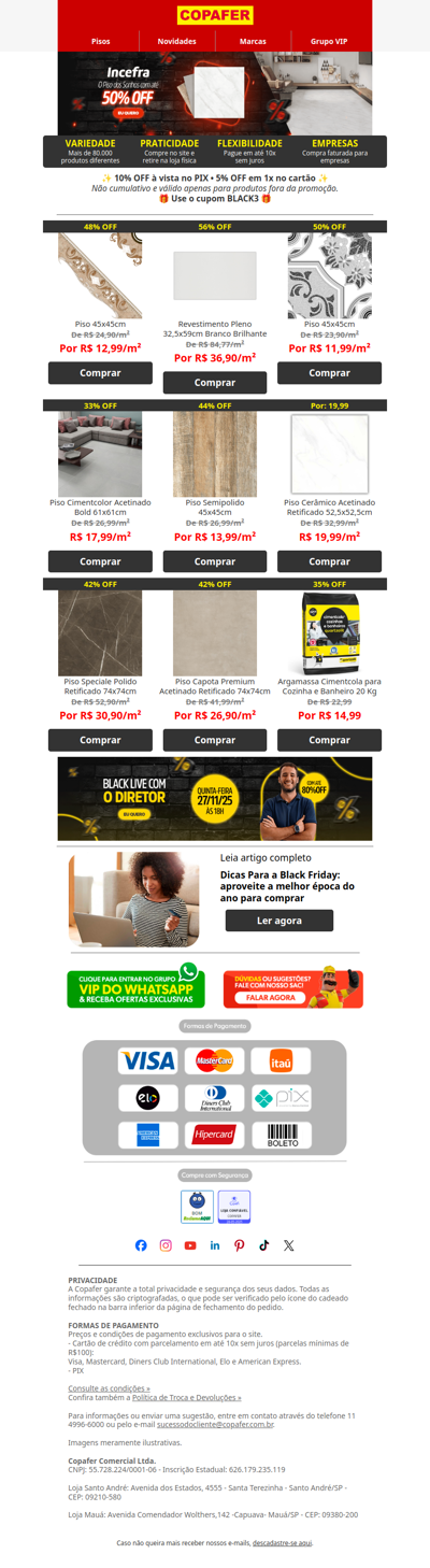 Seu PISO NOVO pode sair pela metade do preço!