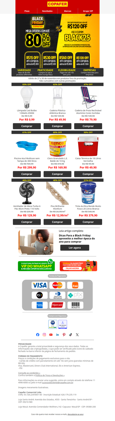 Quer economizar até R$120 hoje na Black Friday?