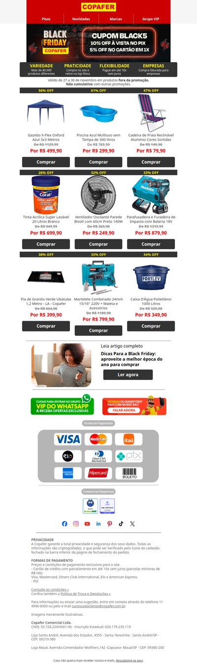 CUPOM LIBERADO! Mas é por pouco tempo