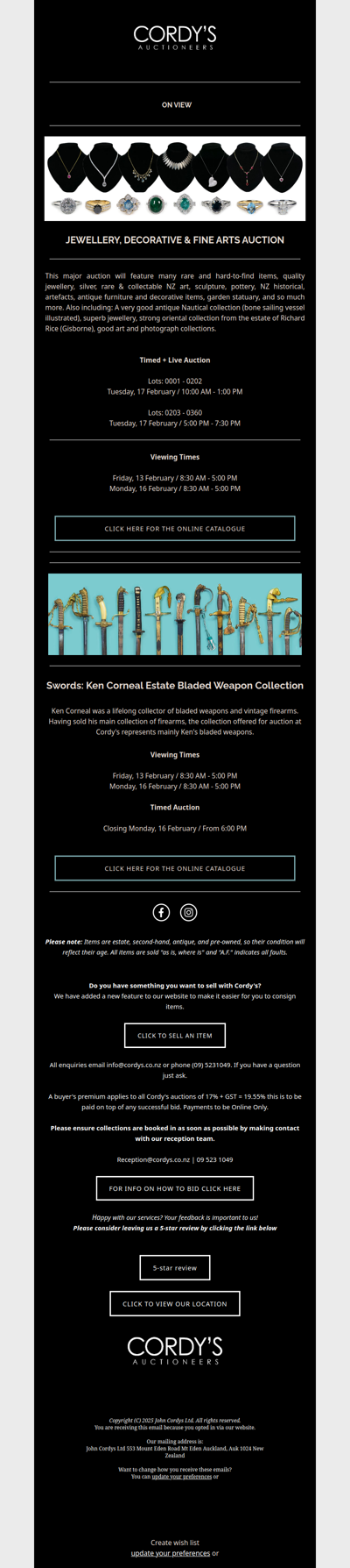 Jewellery, decorative & fine arts & Swords: Ken Corneal Estate Bladed Weapon Collection