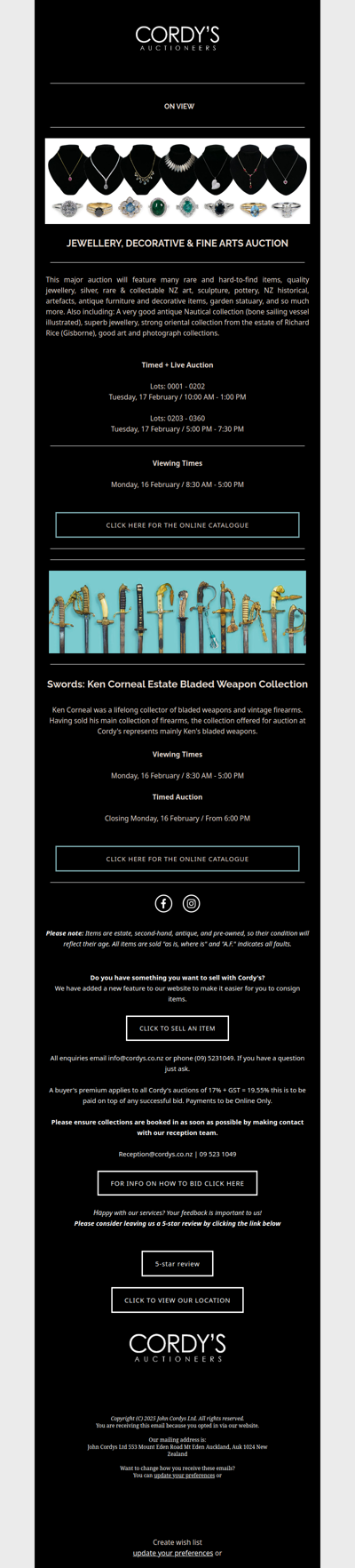 Jewellery, decorative & fine arts & Swords: Ken Corneal Estate Bladed Weapon Collection