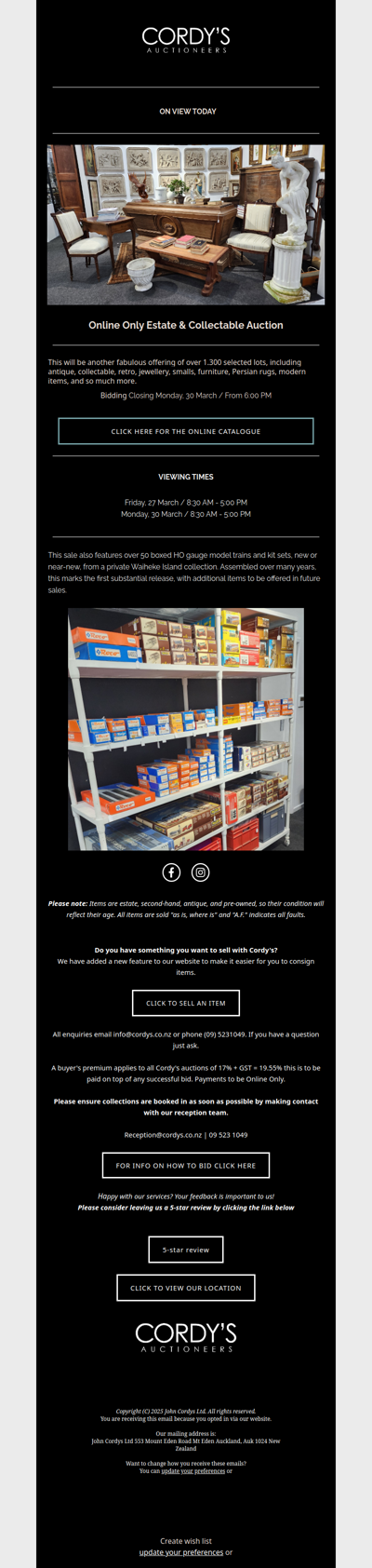 Online Only Estate & Collectable Auction