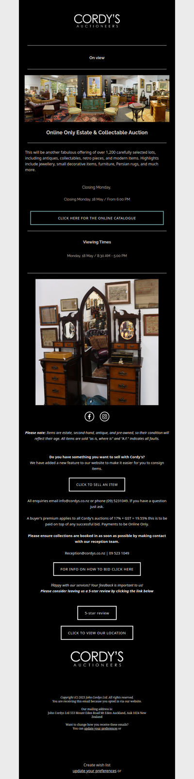 Online Only Estate & Collectable Auction