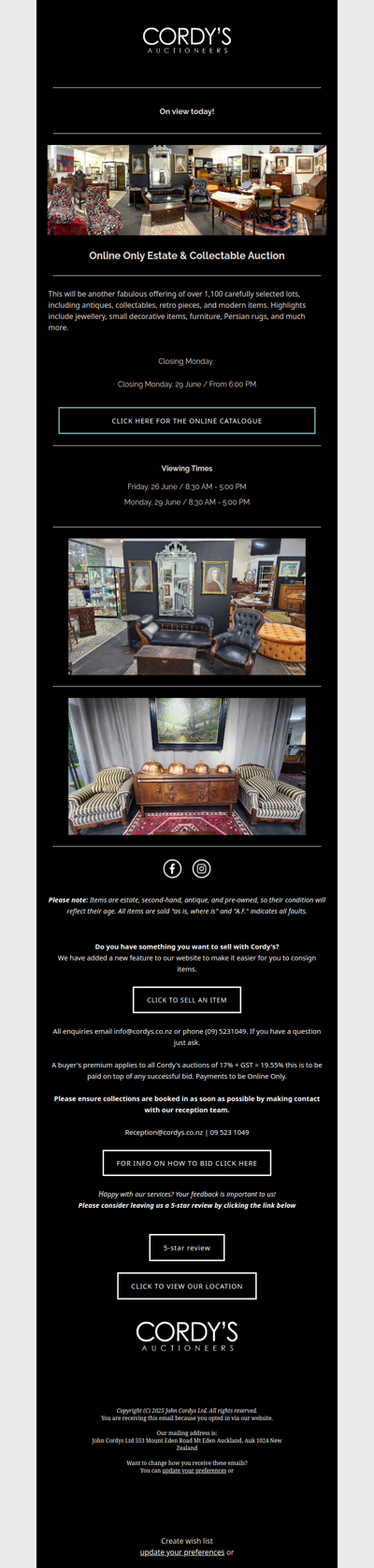 Online Only Estate & Collectable Auction