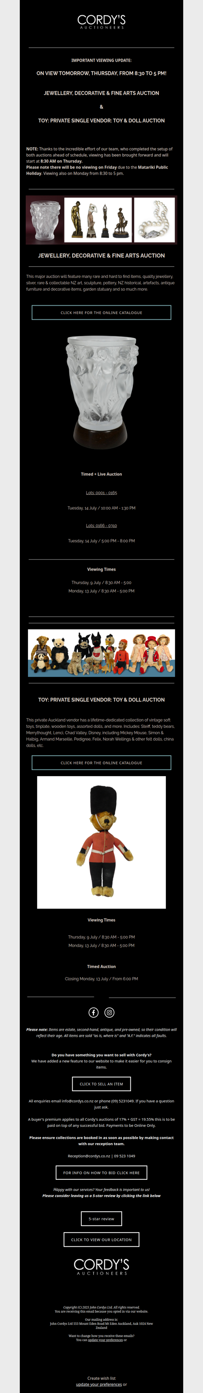 JEWELLERY, DECORATIVE & FINE ARTS and TOY: PRIVATE SINGLE VENDOR: TOY & DOLL AUCTION
