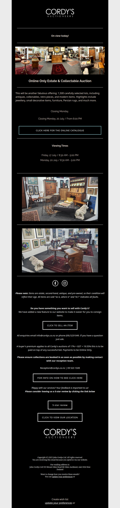 Online Only Estate & Collectable Auction