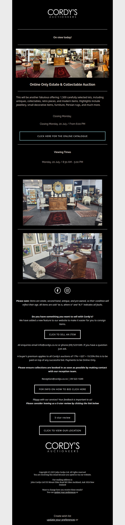 Online Only Estate & Collectable Auction