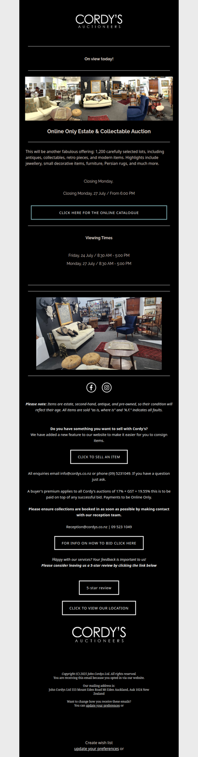 Online Only Estate & Collectable Auction