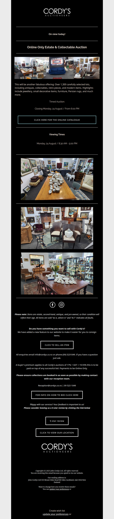 Online Only Estate & Collectable Auction