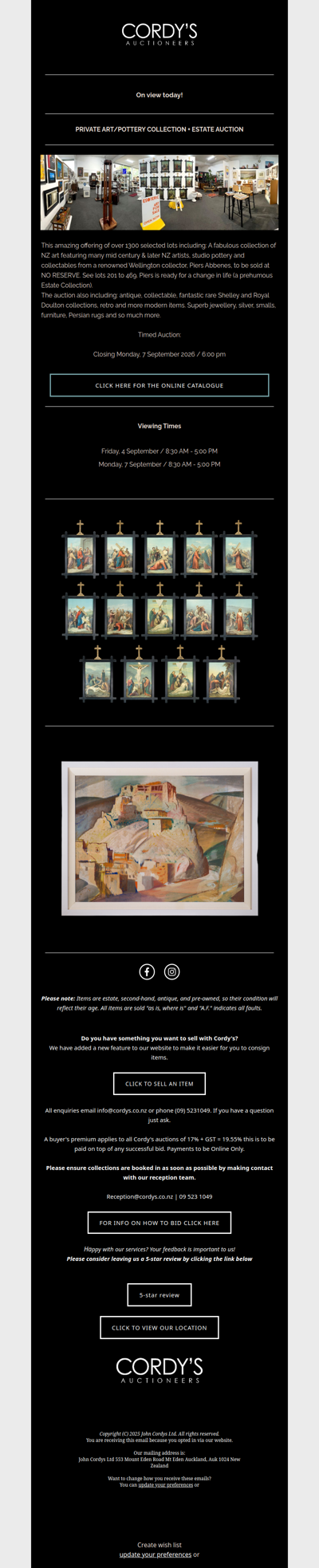 PRIVATE ART/POTTERY COLLECTION + ESTATE AUCTION